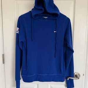 Women’s Cuffy’s Electric Blue Cotton Blend Hooded Sweatshirt Size XS